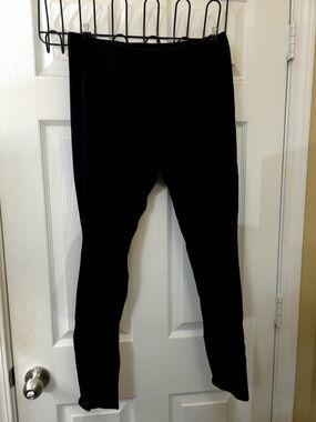 ANA A New Approach Black Pull-On Leggings Size Large